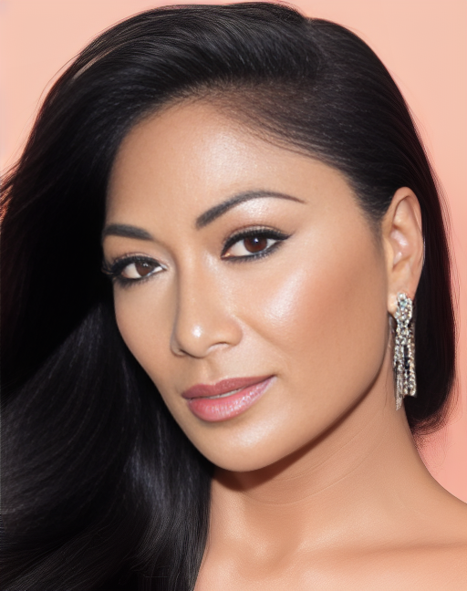 07627-3090362449-((( realistic))) photo of a (((close-up))) portrait of  nicole scherzinger wearing a red pencil dress.png